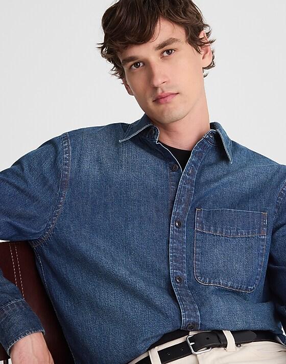 madewell Denim Button-Up Shirt in Chambers Wash chambers wash