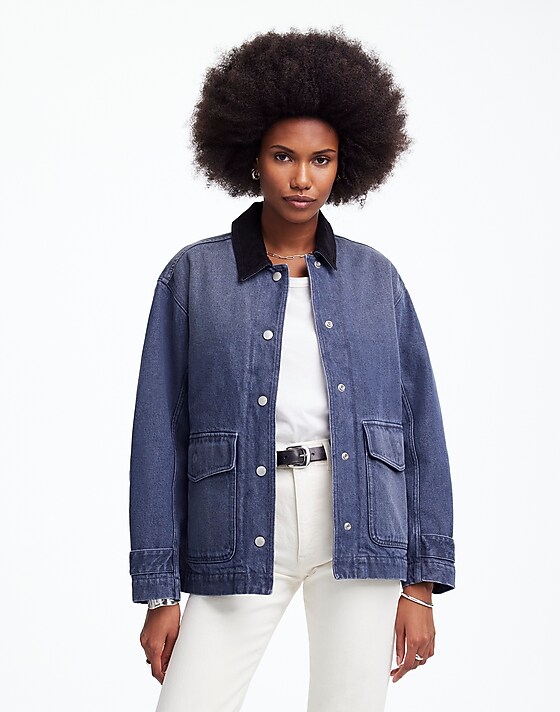madewell Denim Chore Jacket in Hodgeman Wash hodgeman wash
