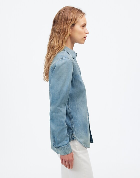 Madewell Denim Classic Button-Up Shirt In Altoona Wash Altoona Wash