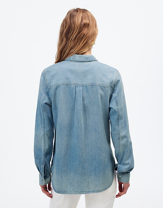 Madewell Denim Classic Button-Up Shirt In Altoona Wash Altoona Wash