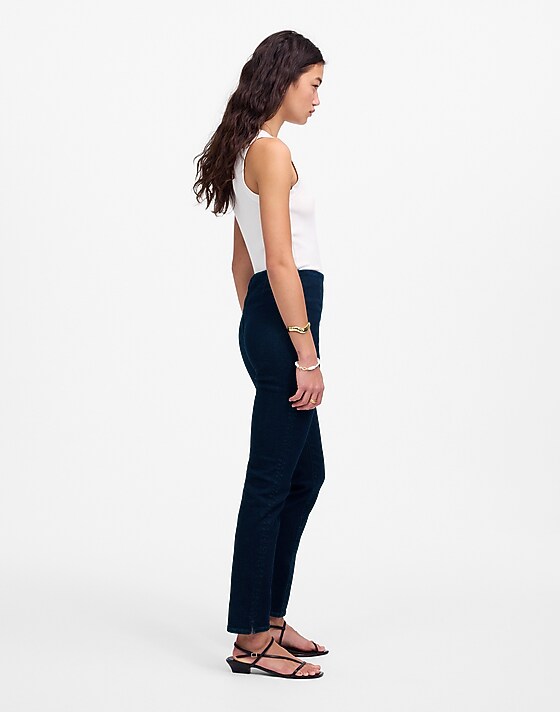 Madewell Denim Slim Crop Pants In Rinse Wash Rinse Wash