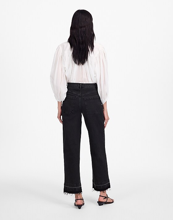 Madewell Emmett Wide-Leg Jean: Let Down Hem Edition Newtown Wash