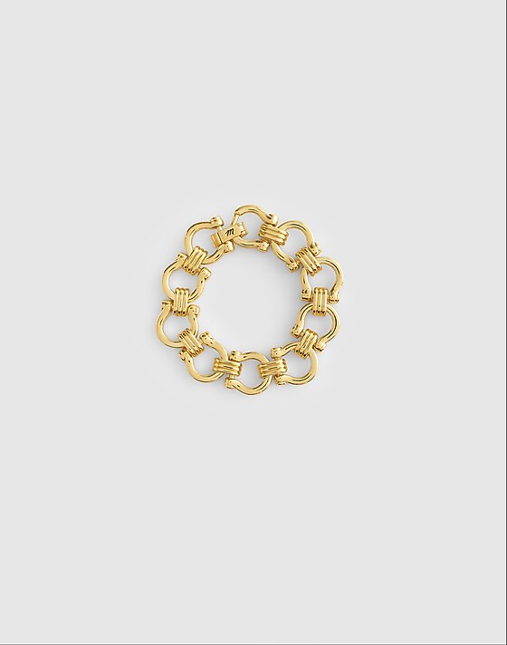 madewell Equestrian Chunky Chain Bracelet antique gold