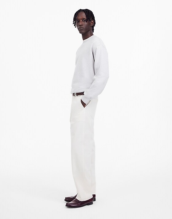 Madewell Fatigue Pants In Garment-Dyed Cotton Twill Vintage Ivory