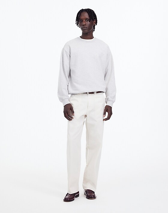 madewell Fatigue Pants in Garment-Dyed Cotton Twill vintage ivory