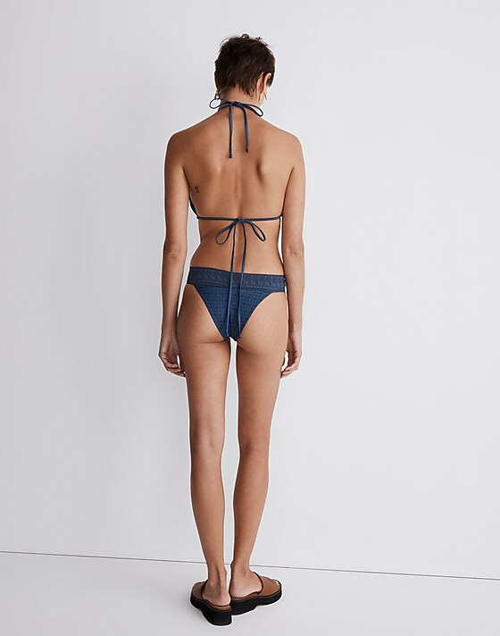 Madewell Frankies Bikinis Tia Bikini Top Batik Border