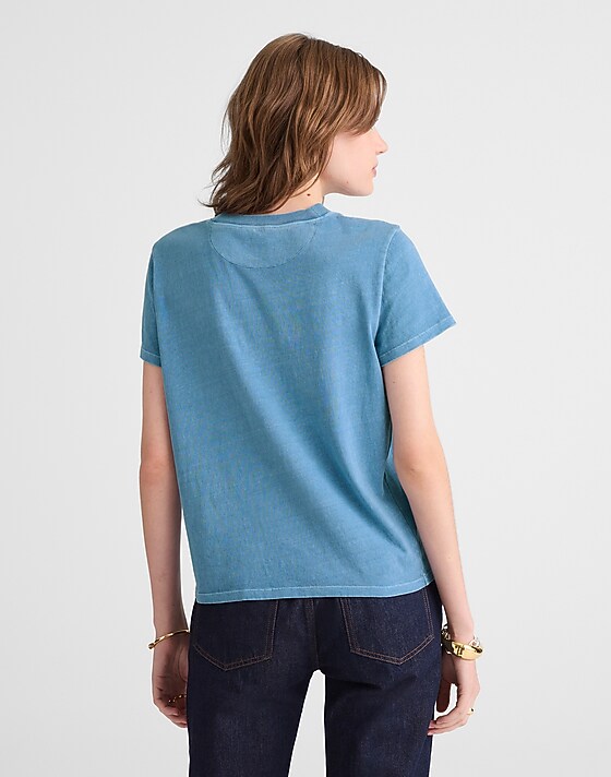 Madewell Graphic Crewneck Tee In Vintage Jersey Nineteen Seventy Graphic
