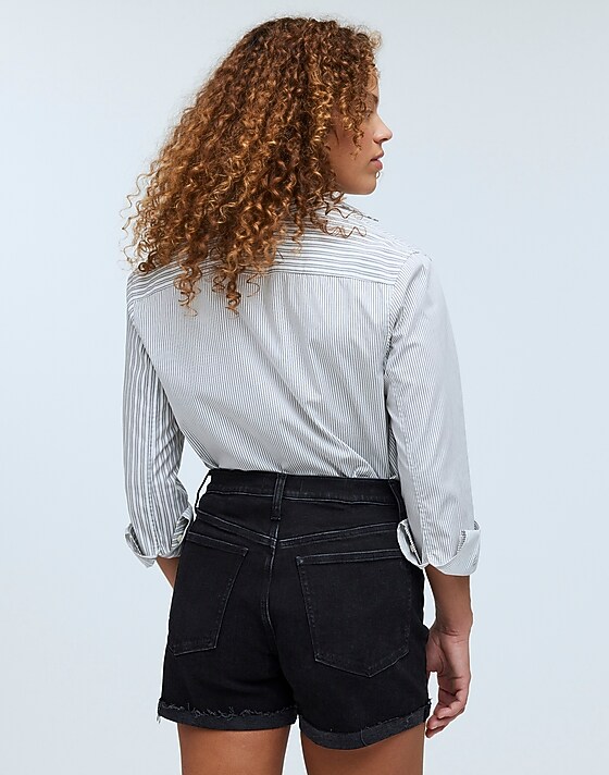 Madewell High-Rise Denim Shorts In Halwood Wash Halwood Wash