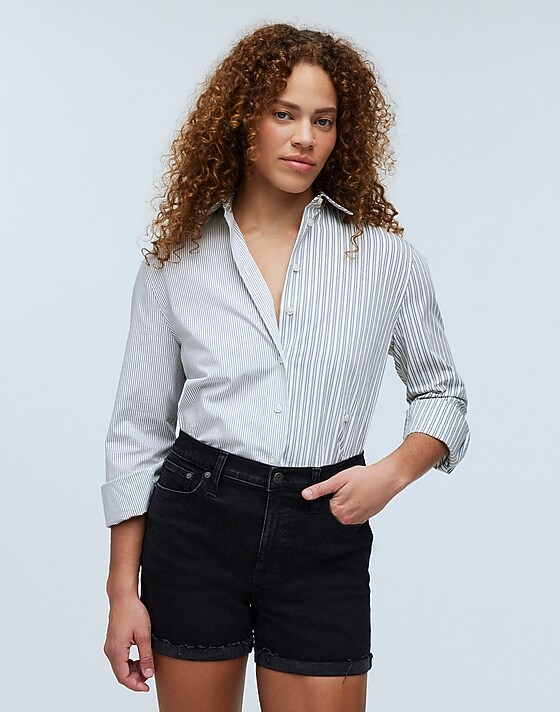 madewell High-Rise Denim Shorts in Halwood Wash halwood wash