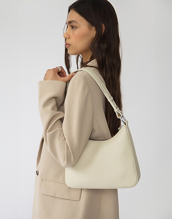 madewell Hyer Goods Luxe Medium Shoulder Bag- White white