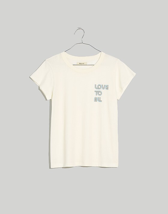 madewell Love to All Pride Softfade Cotton Perfect Vintage Tee lighthouse