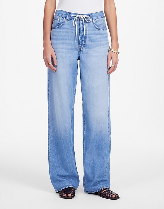 Madewell Low-Slung Baggy Jean: Airy Denim Edition Hambley Wash
