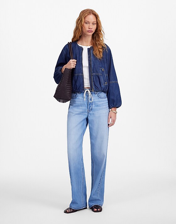 madewell Low-Slung Baggy Jean: Airy Denim Edition hambley wash