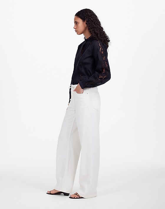 Madewell Low-Slung Baggy Jean: Airy Denim Edition Vintage Canvas