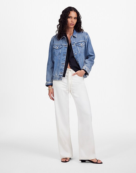 madewell Low-Slung Baggy Jean: Airy Denim Edition vintage canvas