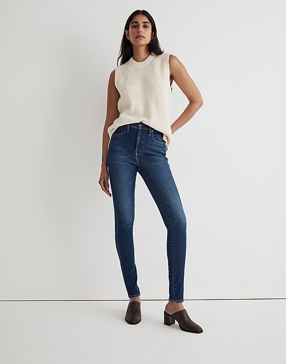 madewell 10" High-Rise Skinny Jeans smithley wash