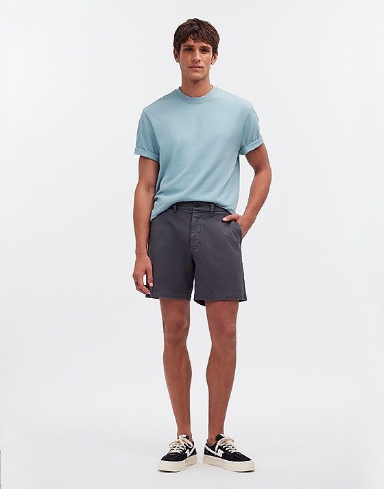 Madewell 7" Chino Shorts Thunder Cloud