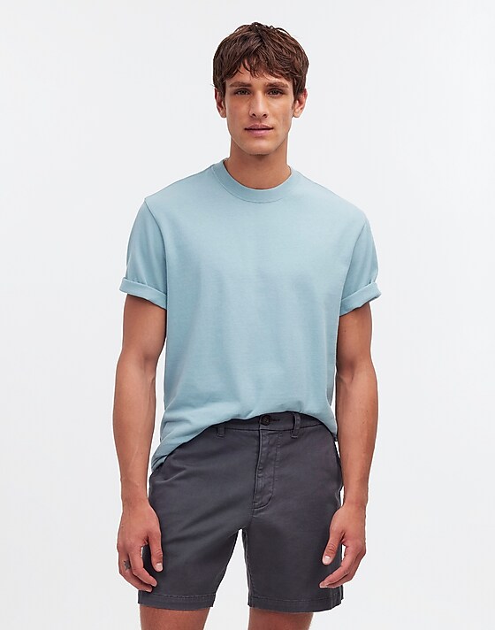 madewell 7" Chino Shorts thunder cloud