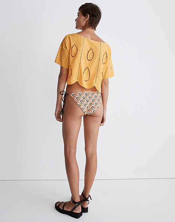 Madewell Agua Bendita Algeria Bikini Bottom Yellow