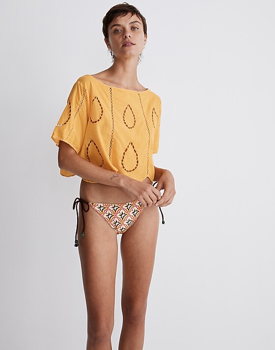 Madewell Agua Bendita Algeria Bikini Bottom Yellow