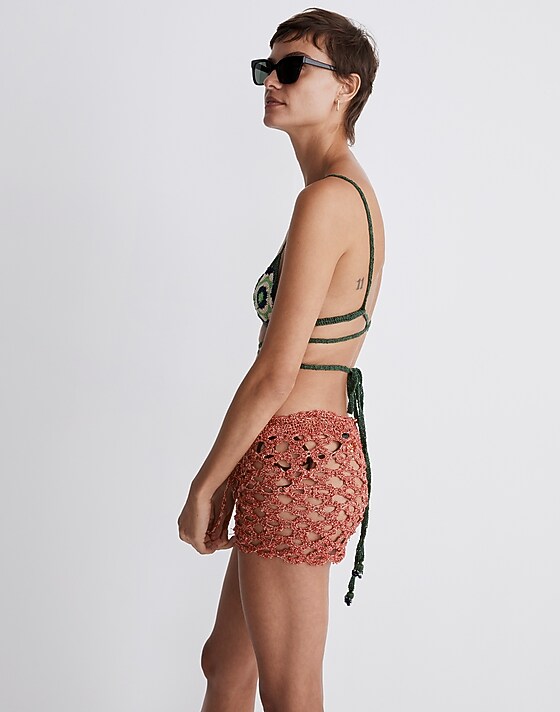 Madewell Agua Bendita Lynn Bikini Top Green