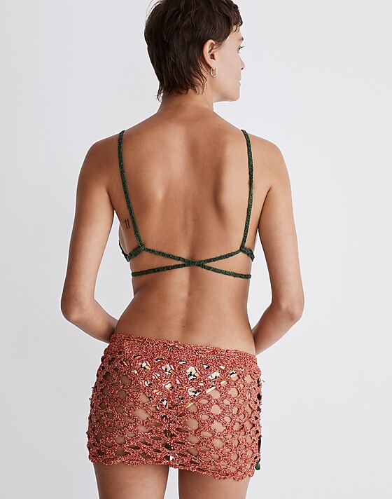 Madewell Agua Bendita Lynn Bikini Top Green