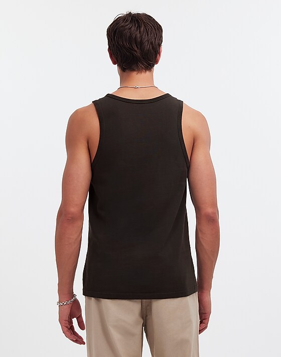 Madewell Allday Tank Black Coal