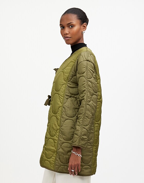 Madewell Alpha Industries Long Liner Jacket Green