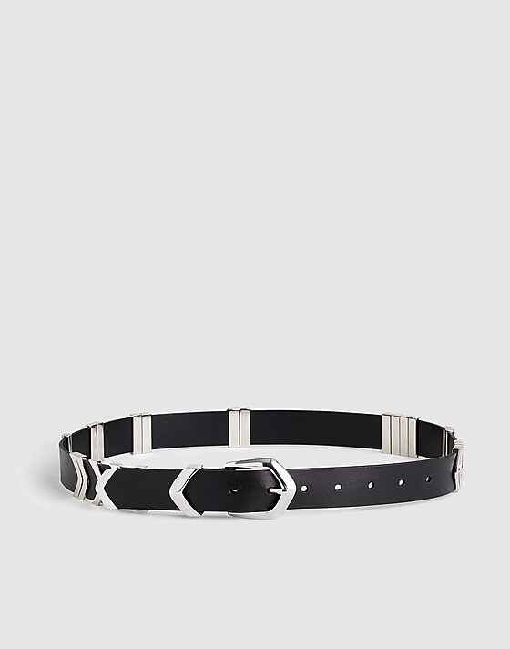 madewell Angular Buckle Belt true black