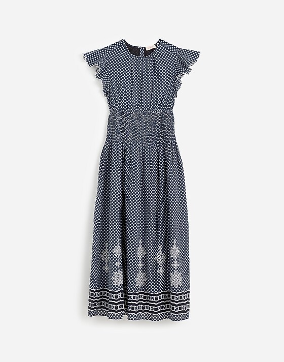 madewell Banjanan Aurelia Maxi Dress midnight mid