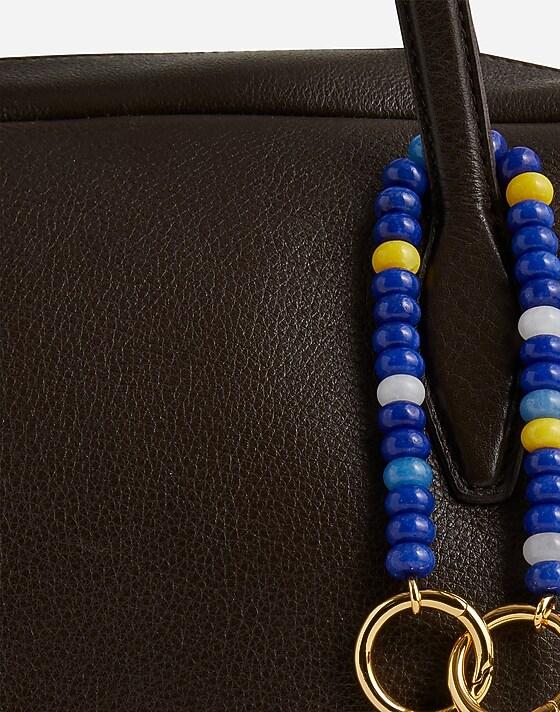 Madewell Beaded Bag Charm Bright Sapphire