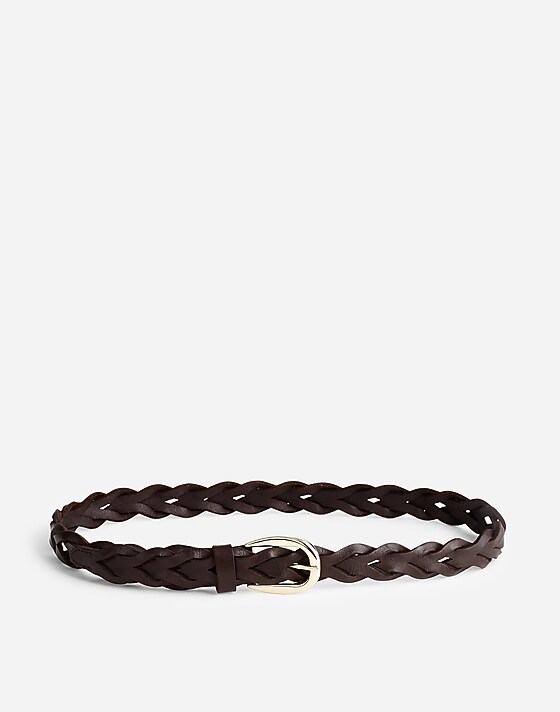 madewell Braided Belt dark carob
