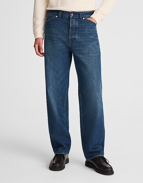 Madewell Buckle-Back Jeans Riverland Wash