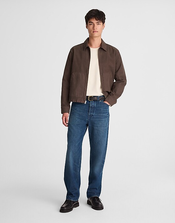 madewell Buckle-Back Jeans riverland wash