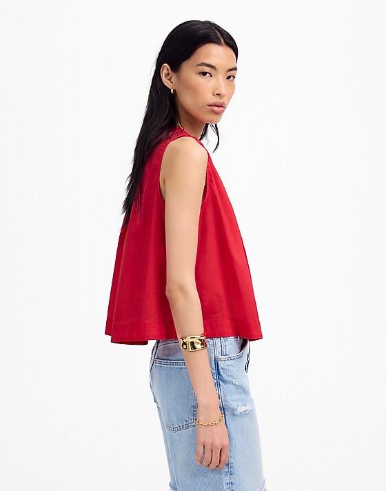 Madewell Button-Front Tank Watermelon