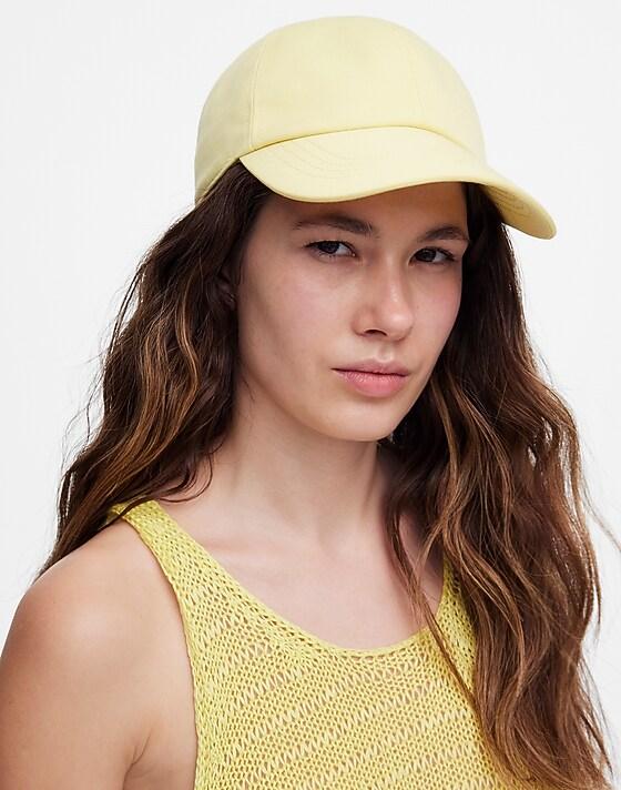Madewell Canvas Baseball Hat Brilliant Yellow