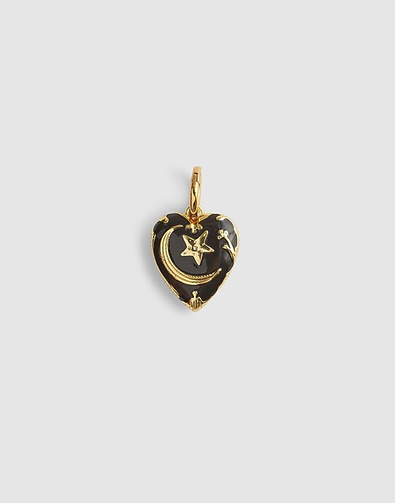 madewell Celestial Heart Charm true black
