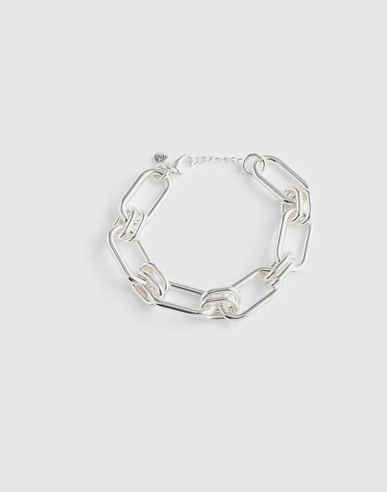 madewell Chunky Chain Bracelet polished silver