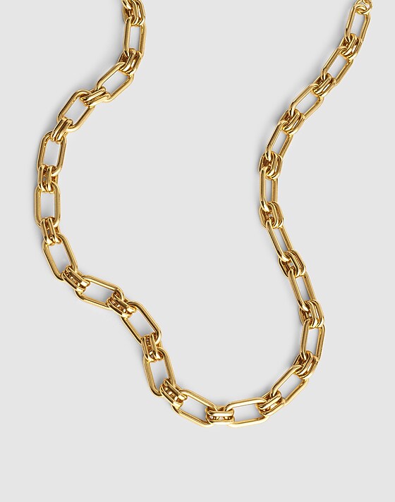 Madewell Chunky Link Chain Necklace Antique Gold