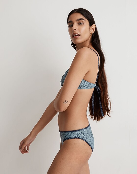 Madewell Classic Bikini Bottom Overcast