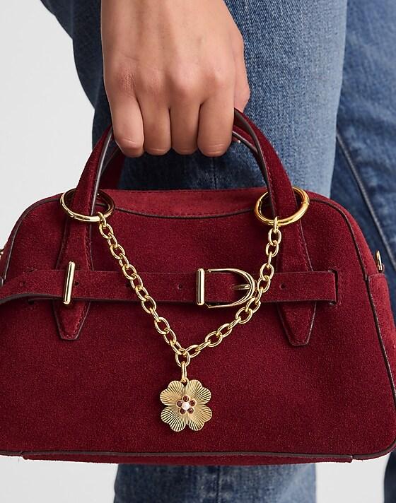 Madewell Clover Bag Charm Antique Gold
