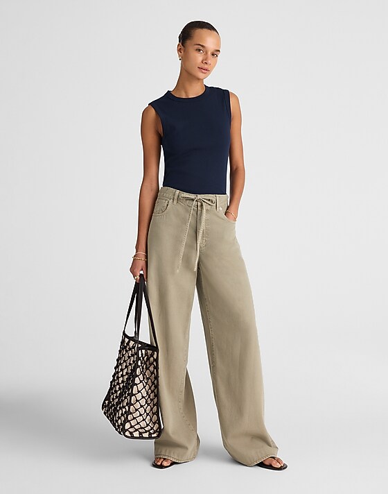 Madewell Compact Shell Tank Midnight Navy