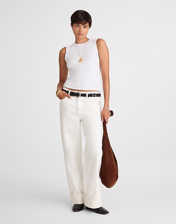 Madewell Compact Shell Tank White