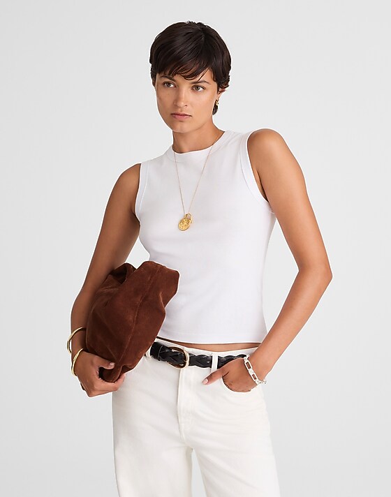 madewell Compact Shell Tank white