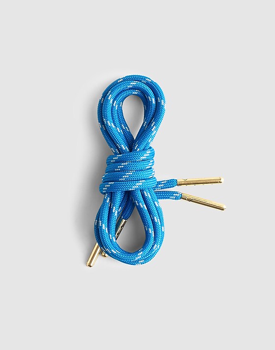 madewell Cord Boat Shoelaces villa blue multi