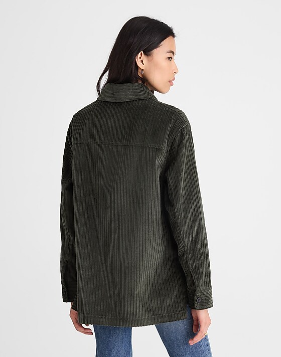 Madewell Corduroy Chore Jacket Graphite Green