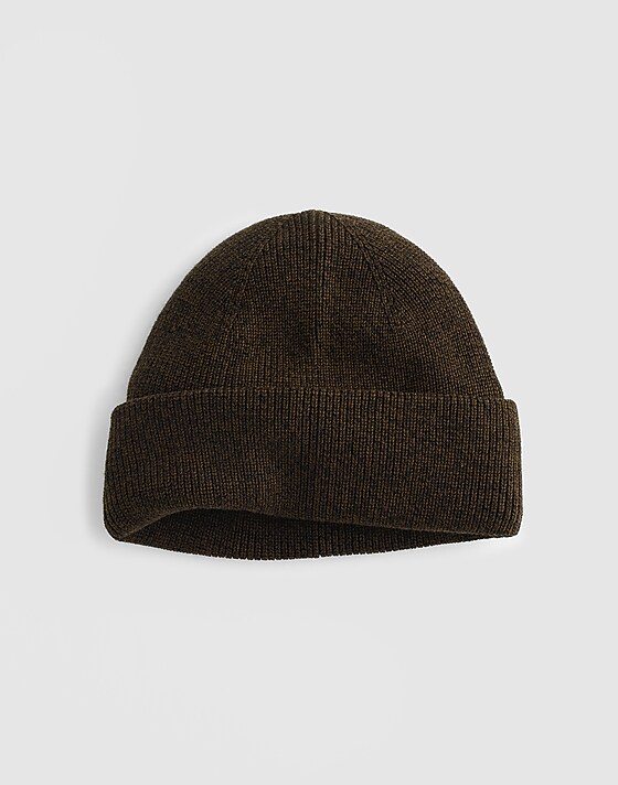 madewell Cotton Beanie dark mocha