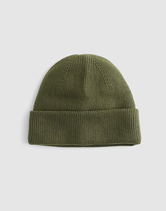 madewell Cotton Beanie dusty olive