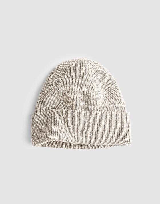 madewell Cotton Beanie fatigue khaki marl