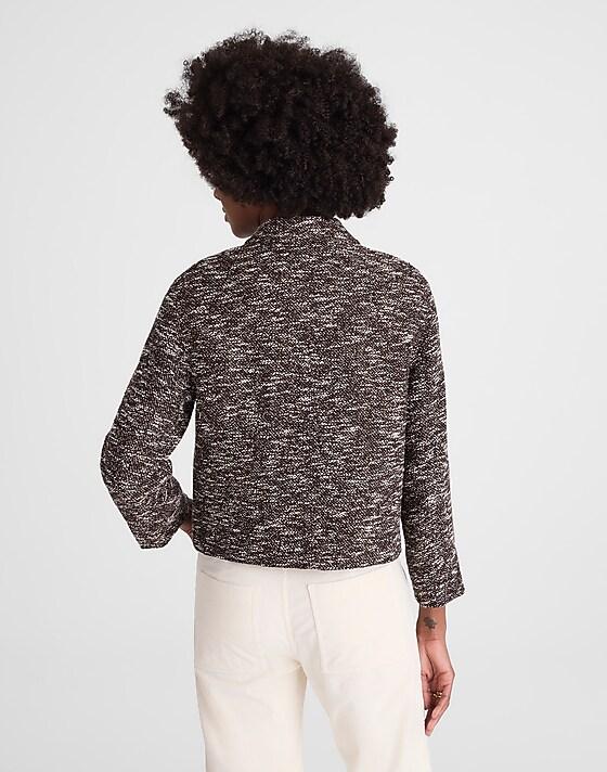 Madewell Cropped Chore Jacket Brown Multi